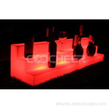 Durable LED lighted ice bucket Remote Controlled Glow Wine